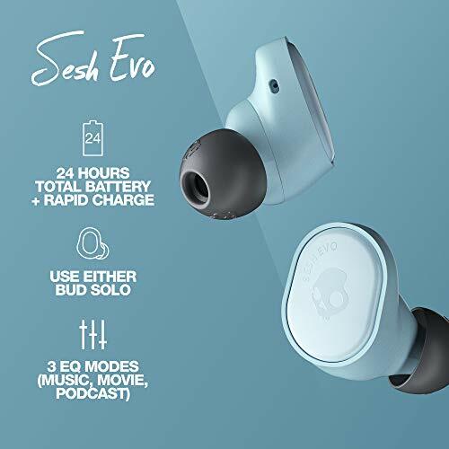 Skullcandy SESH EVO True Wireless Bluetooth in-Ear Earbud Cert Refurb-BLCHD BLUE