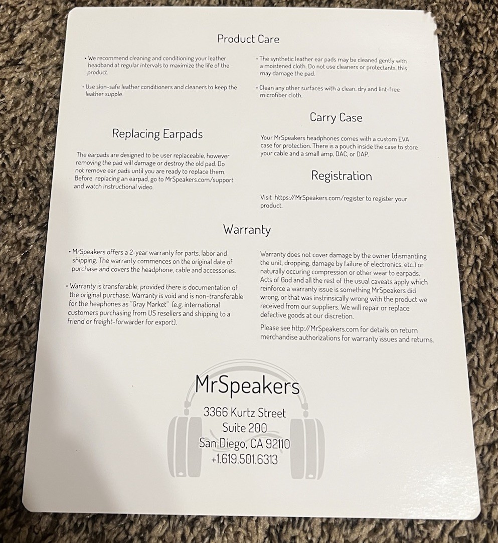 MrSpeakers Aeon Flow Closed Back Headphones Audiophile Wired Dan Clark Audio