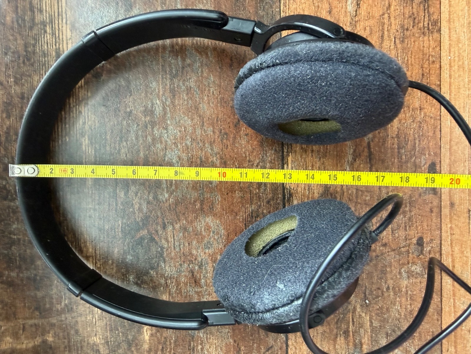 Vintage 80s Sony MDR-V2 Over the Ear Headphones Tested & Works need plug repair!