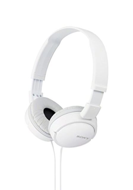 Sony MDR-ZX110 Ear-Pad (On the Ear) Headband Headphones – White