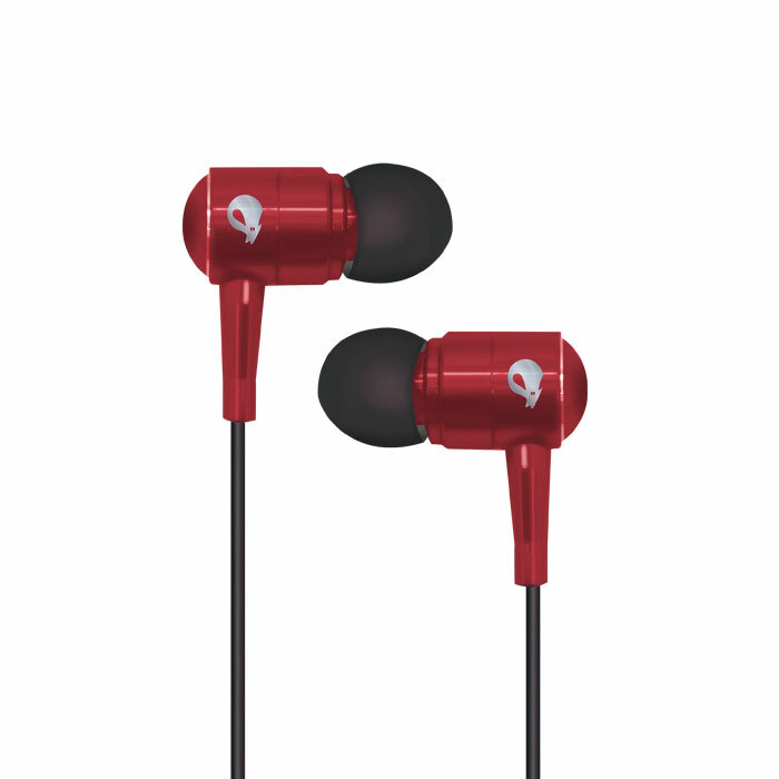 Spider USA Earbuds Sapphire Series Earphone MIC Remote US Seller Red SPEB111