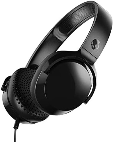 Skullcandy Riff On-Ear Wired Headphones, Convenient for Travel with 3.5mm AUX…