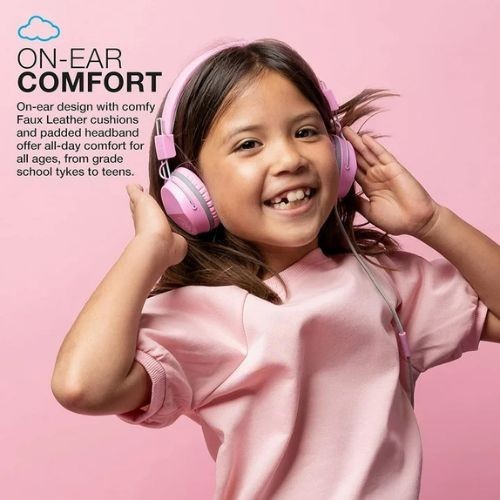 JLab JBuddies Studio On-Ear Kids Wired Headphones with Mic *FREE SHIPPING*