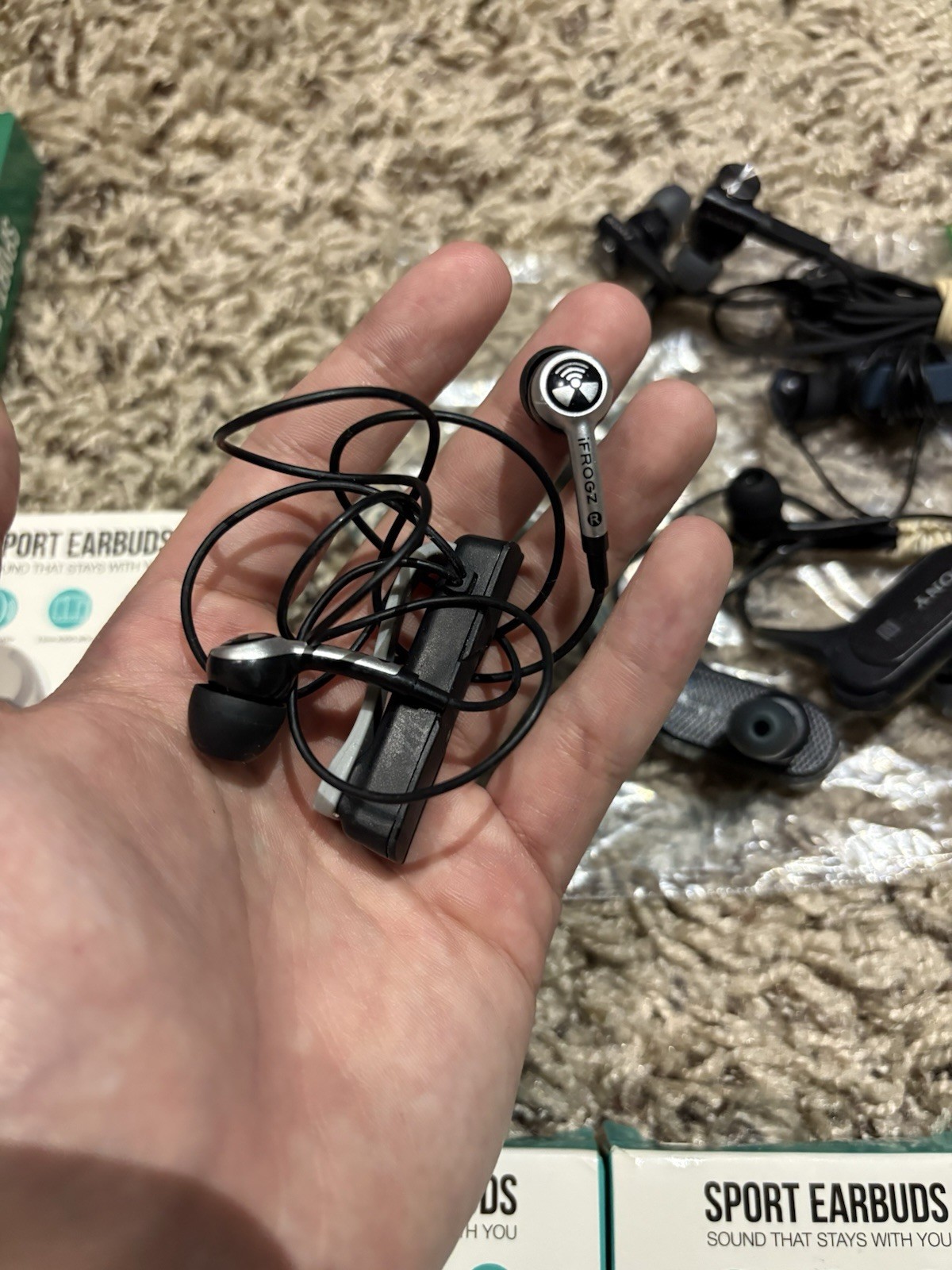 Sports Earbuds Lot Wireless & 3.5mm Jack New & Used Sony Jaybird iFrogz