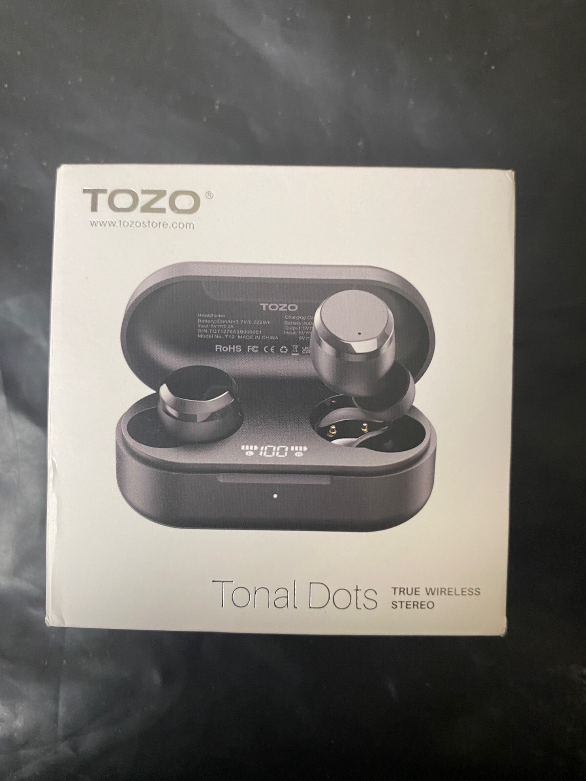 TOZO Tonal Dots(T12) Wireless Earbuds Digital display Headphones IPX8