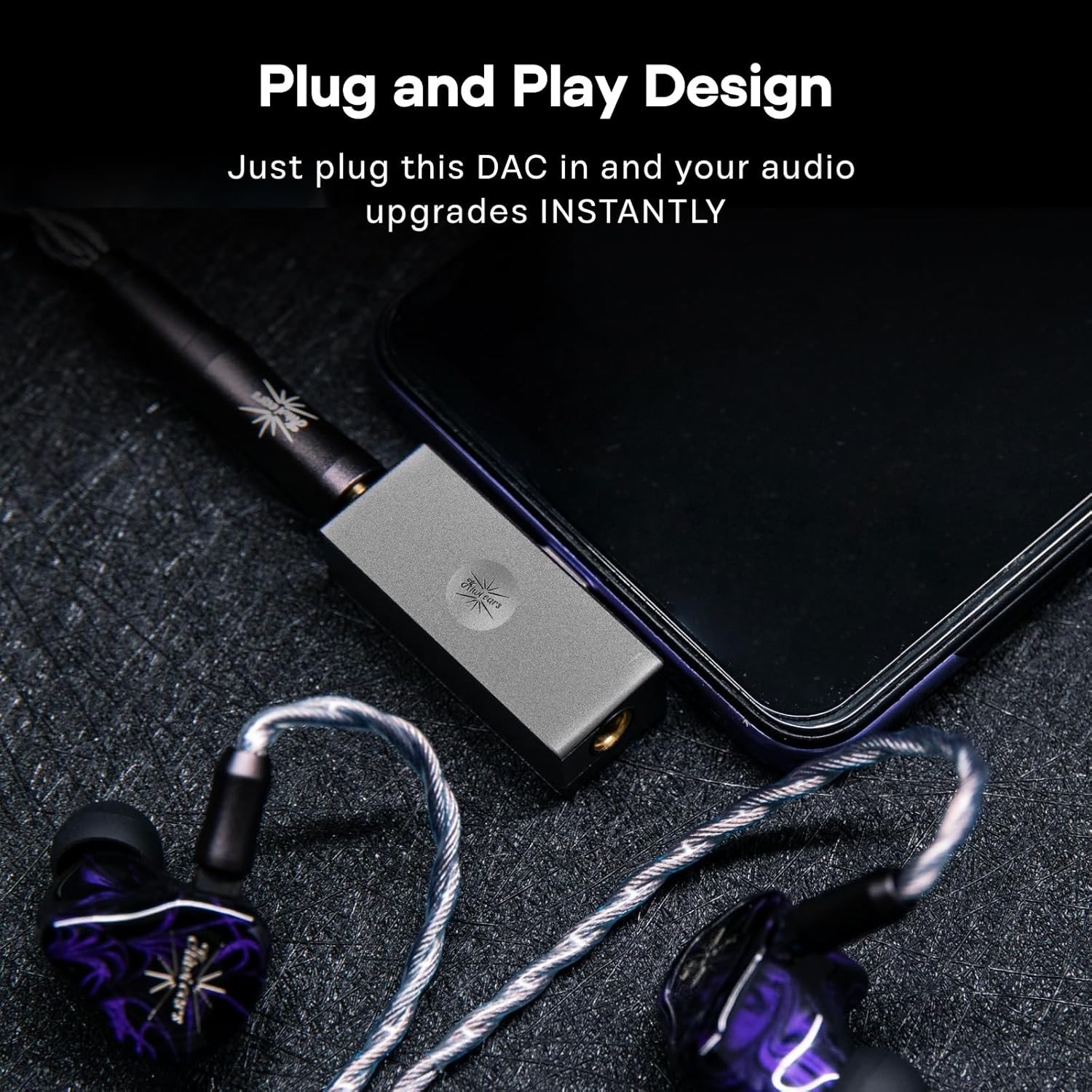 Kiwi Ears Allegro Mini Portable IEM DAC, in Ear Monitor Amplifier, USB C to 3…