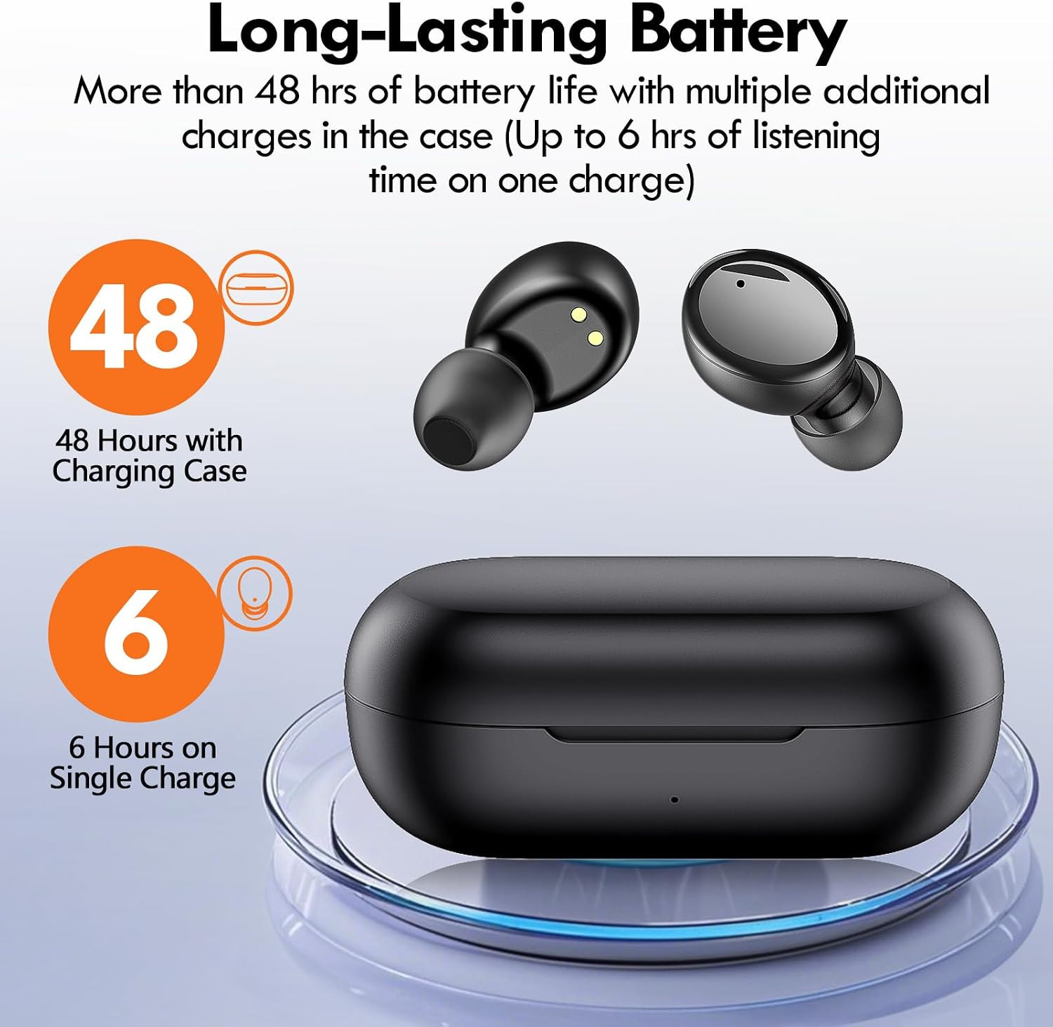 True Wireless Earbuds Bluetooth 5.4, in Ear Headphones | 48H Playtime,Light Weig