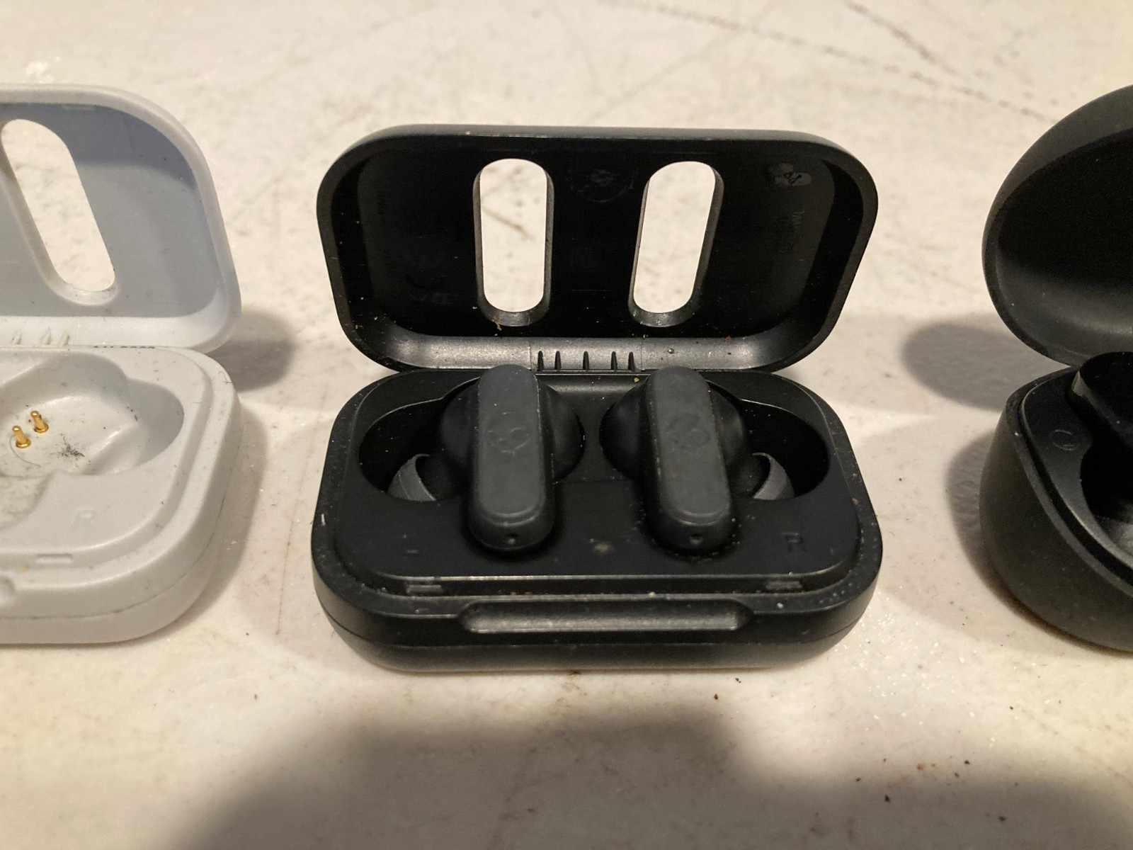 Lot of 4 Skullcandy Dime True Wireless Earbuds Bundle Black & Gray
