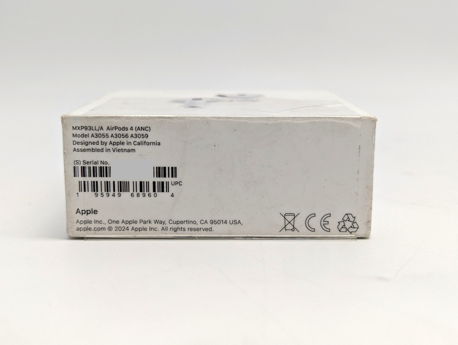 Apple AirPods 4 with Active Noise Cancelling MXP93LL/A | A3055 A3056 A3059