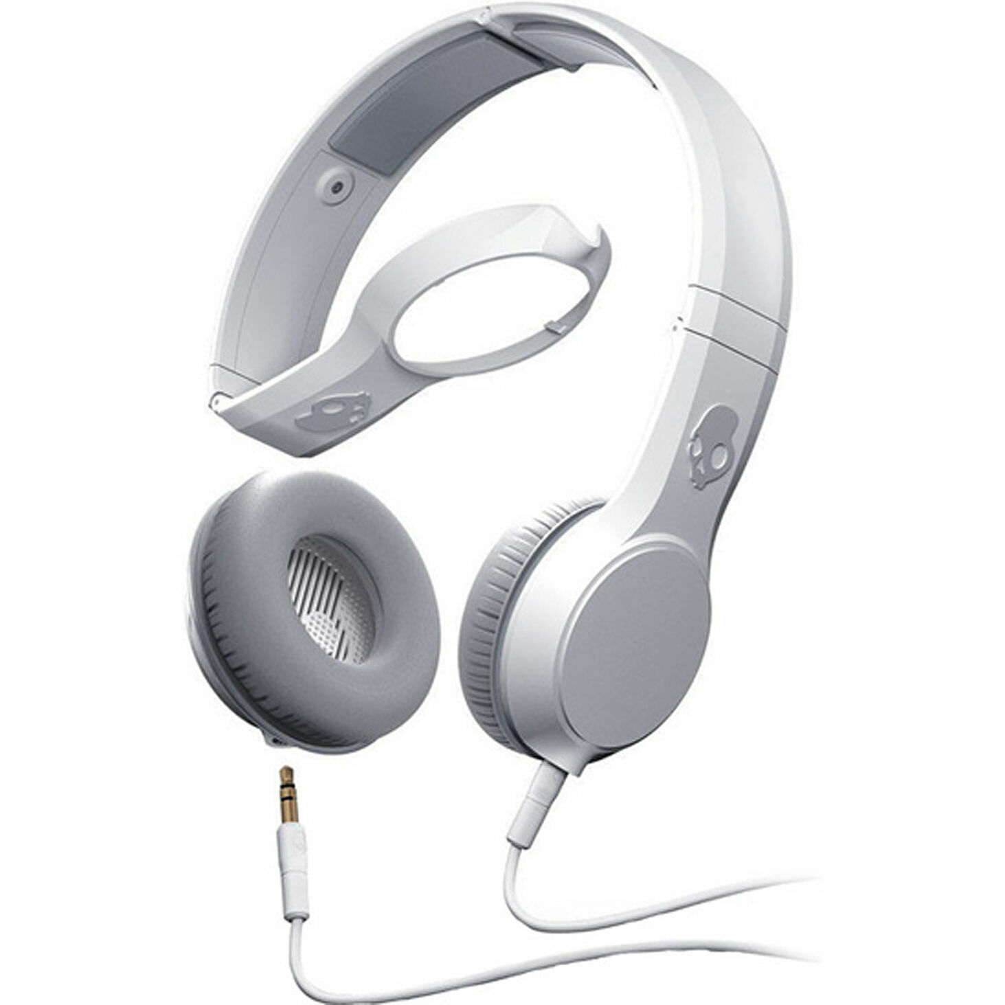 Skullcandy Cassette Headphones with Mic White and Grey