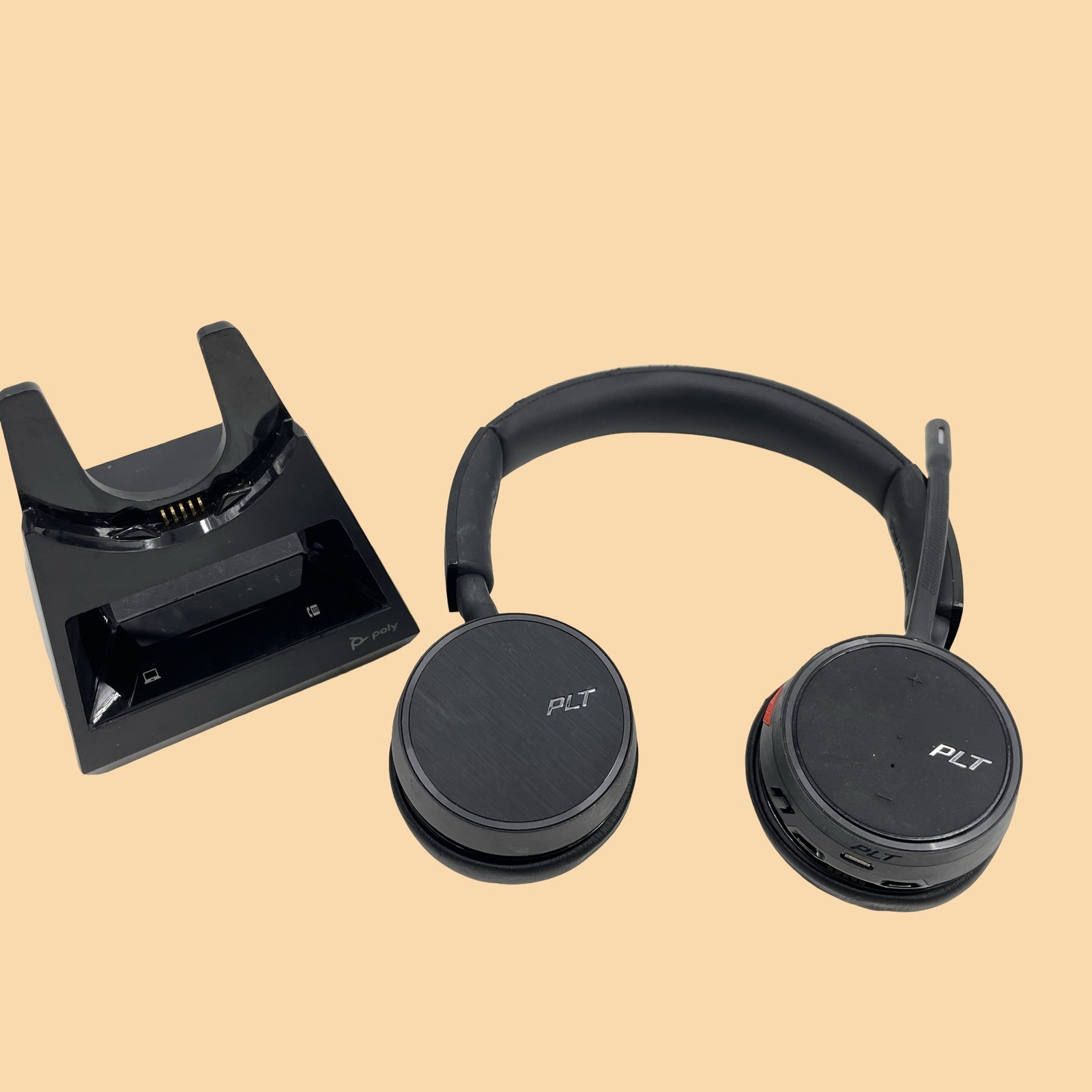 Plantronics Poly Voyager 4220 Bluetooth Wireless Stereo Headset & Base #U4220