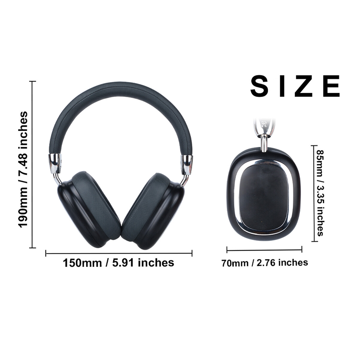 5.3 Wireless Headphones Stereo Headset with Mic Noise Cancelling Gaming Sports