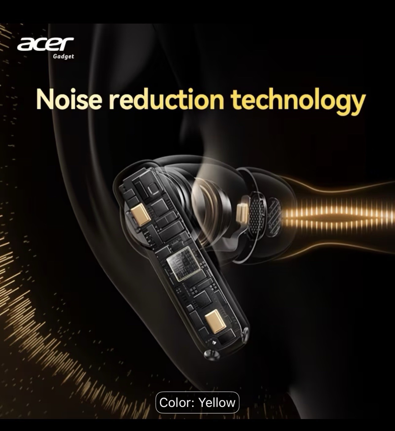 [Acer]OHR548 Wireless Headphones Music Game Dual Mode Active Noise Cancellation