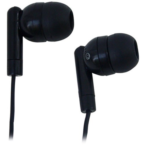 AVID AE-215 LIGHTWEIGHT 1 USE EARBUD WITH SILICONE EAR TIPS (1ae215hpblkstk)