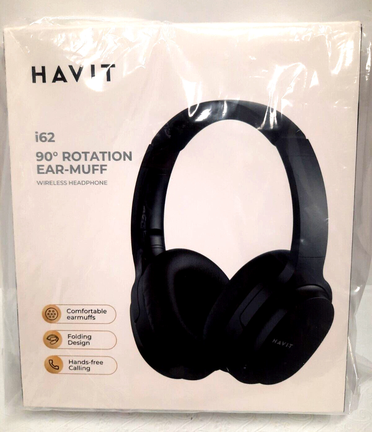 Havit i62 90 Degrees Rotation Ear Muff Wireless Headphones Bluetooth Version V51