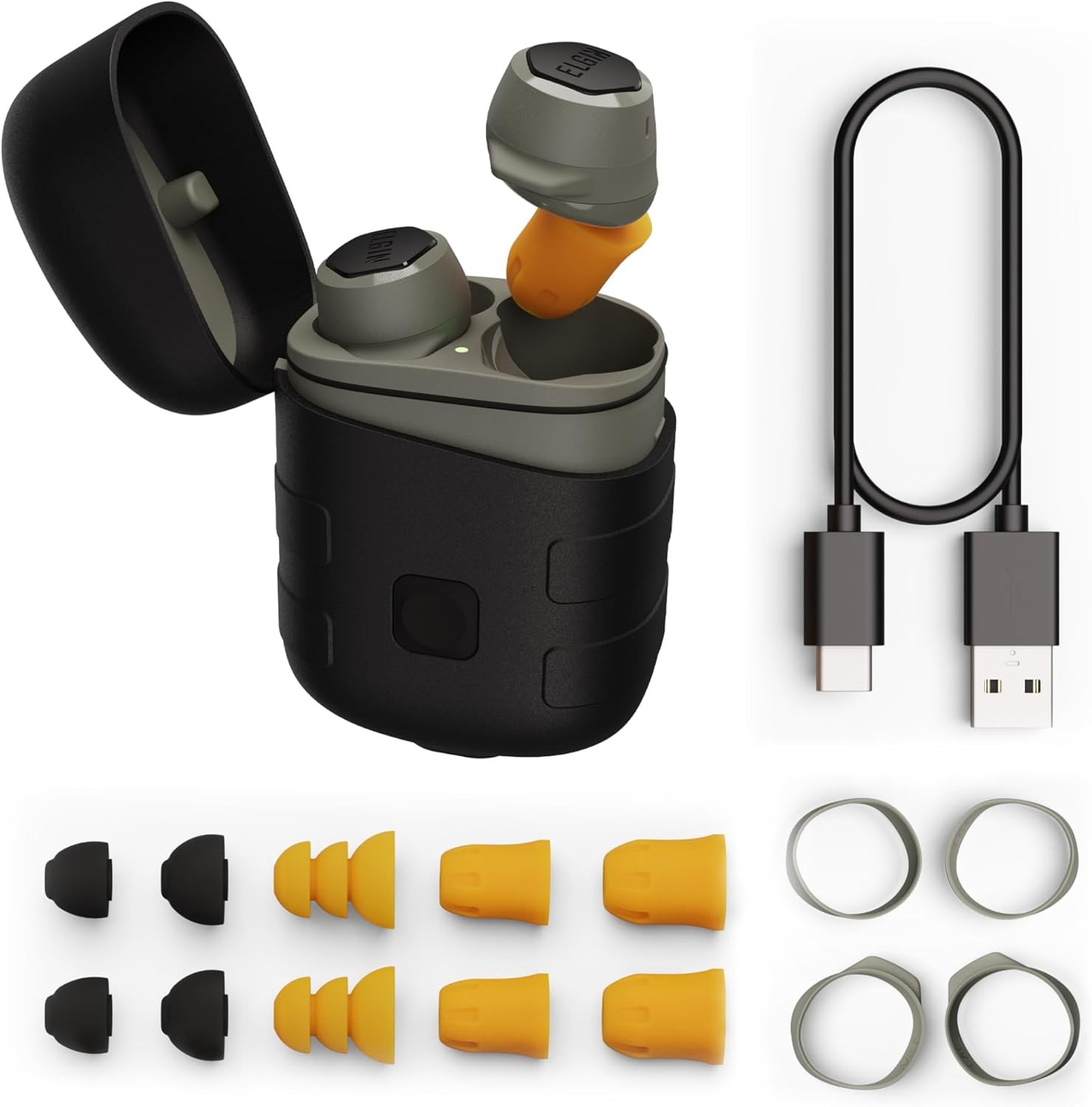 Elgin Rebel Wireless Earbuds 31dB Noise Reduction