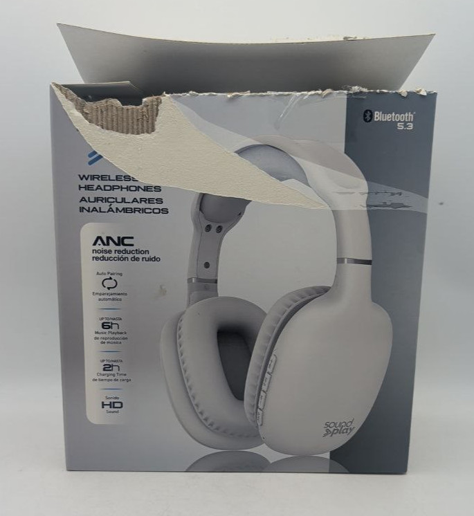 Tzumi Soundplay Wireless Over Ear Bluetooth Headphones Noise Redution HD Sound
