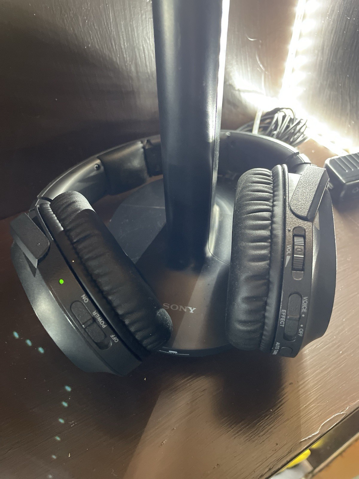 Sony RF400 Wireless Home Theater Headphones with Charging Dock Stand