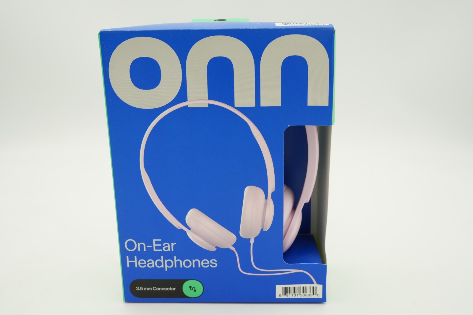 ONN On-Ear Wired Headphones Black & Pink Color Options