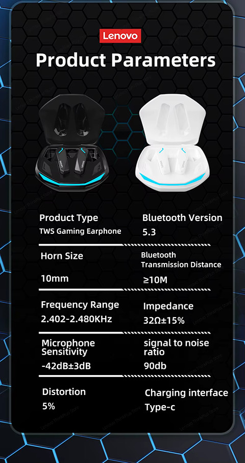 Lenovo GM2 Pro Bluetooth 5.3 Sport Headset Dual Mode HD Call Noise Reduction Ear