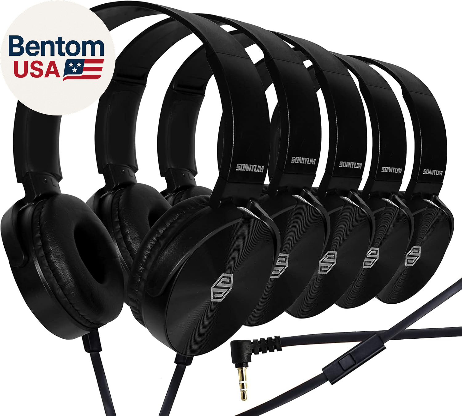 Premium Classroom Headphone & Mic Set 3.5Mm Jack Stereo Sound Earphones with Mic