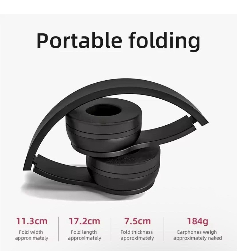 P47 Wireless Bluetooth Headphones with Noise Cancelling Over-Ear Earphones