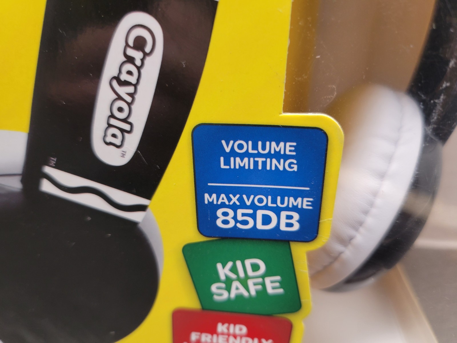 Crayola Cheer Kids’ Wired Headphones (Black/White) (Brand New • Factory Sealed)