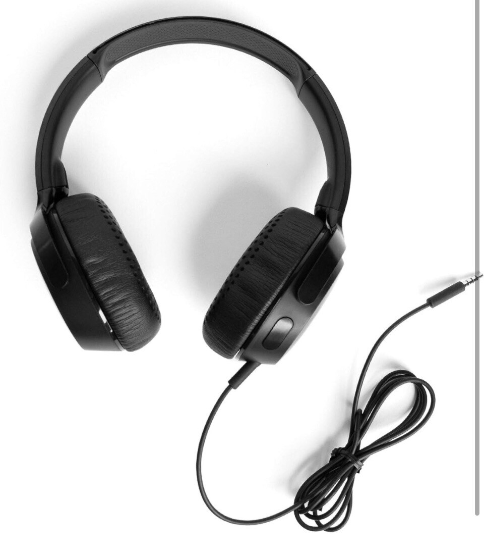 Skullcandy Riff Wired On-Ear Headphones (S5PXW-L003) – Black – NEW