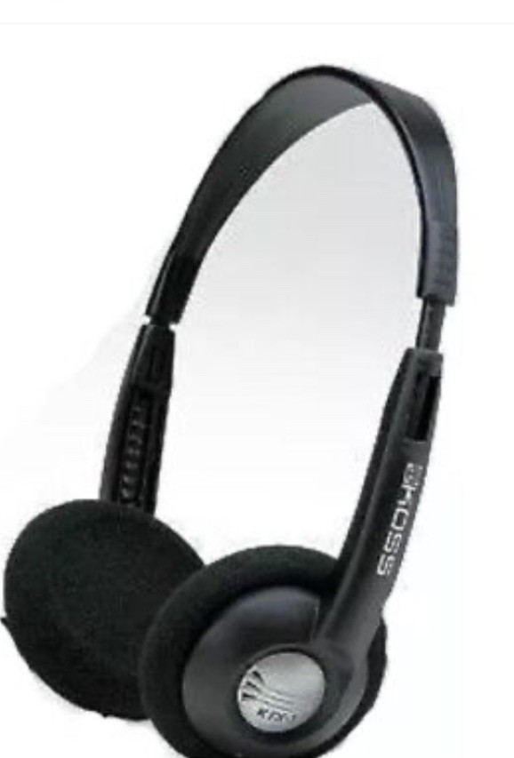 Koss KTX-1 Compact Stereo Padded Headphones, 1/8″ 3.5mm MiniJack Plug, Black