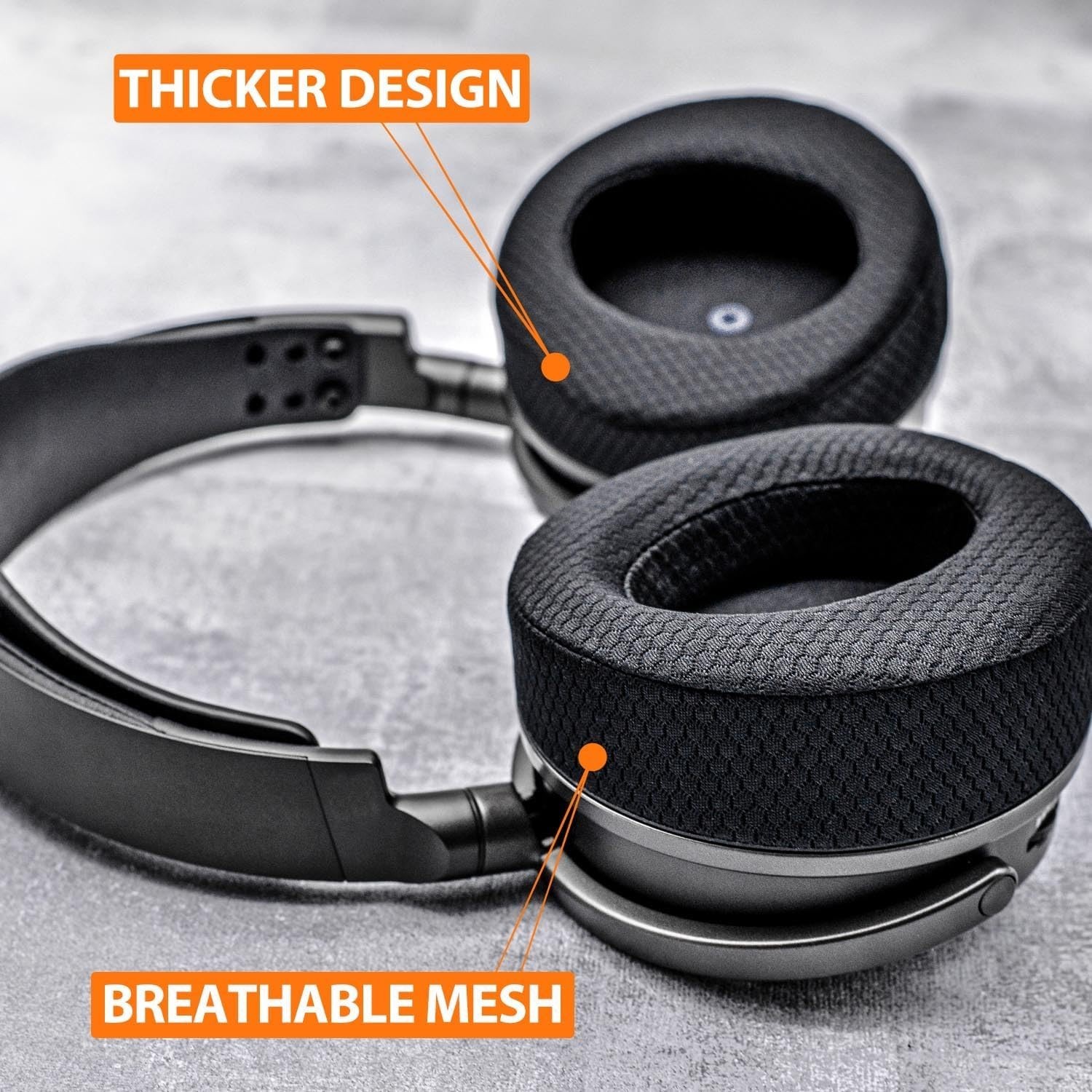 Soft Memory Foam Ear Cushions for Audeze Maxwell – Thicker Padding & Breathable