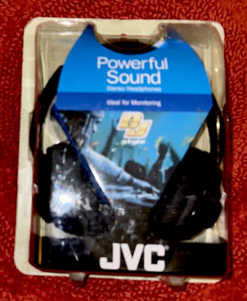 JVC HA-X580 DJ Style Deep Bass Stereo Headphones w/ 3.5mm Jack, 107dB, 32🧲 NIB