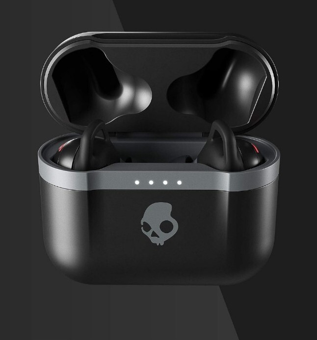 Skullcandy Indy Evo In-Ear Wireless Earbuds, 30 Hr Battery, Microphone, Black