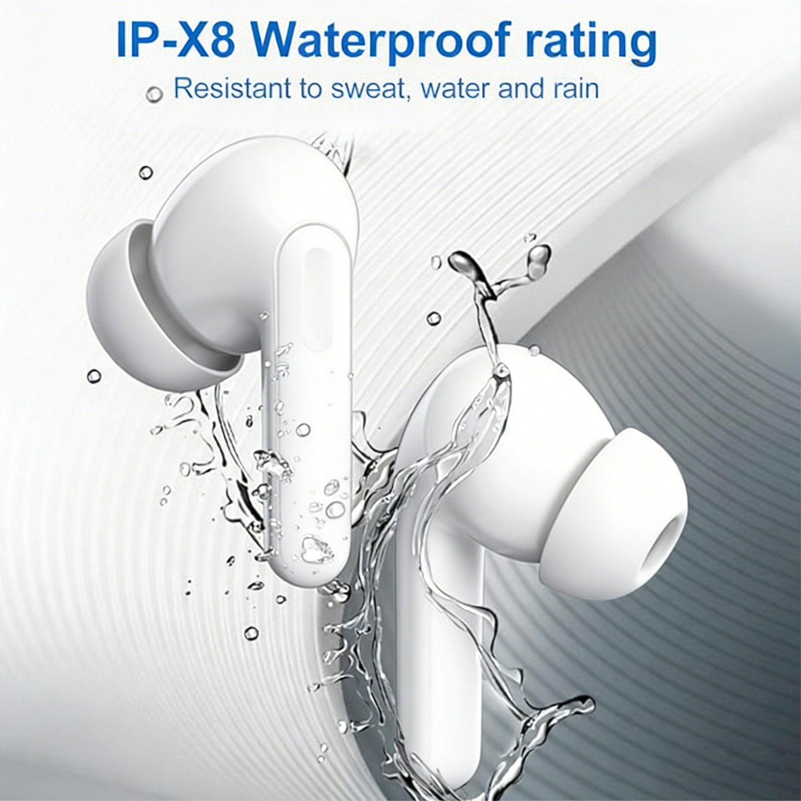 Bluetooth Earbuds Headset 5.3 Wireless Noise Cancelling TWS Trucker Waterproof