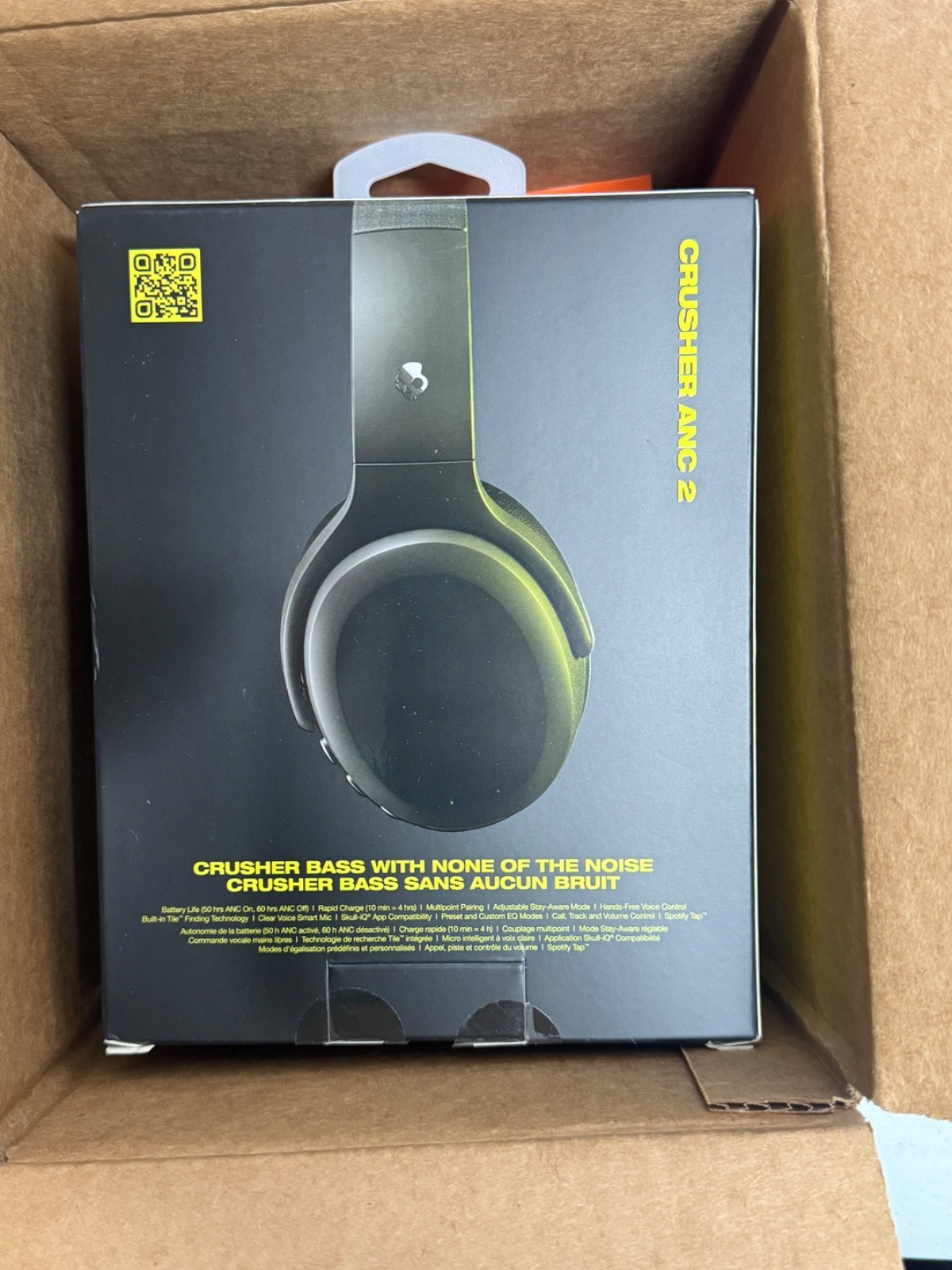 Skullcandy Crusher ANC 2 Over-Ear Noise Canceling Wireless Headphones – Black