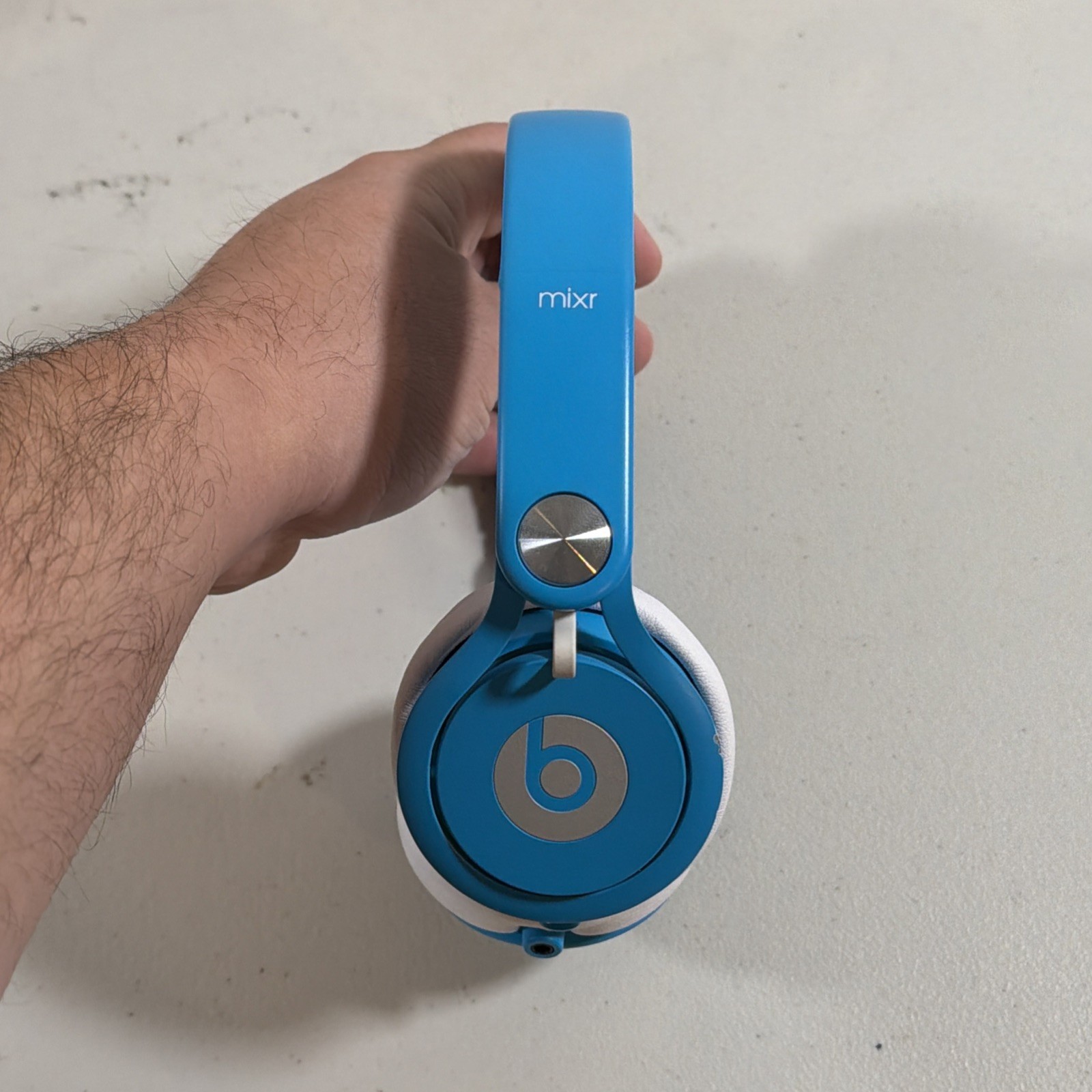 Beats Mixr Wired On-Ear Headphones Blue White – SEE DESCRIPTION.