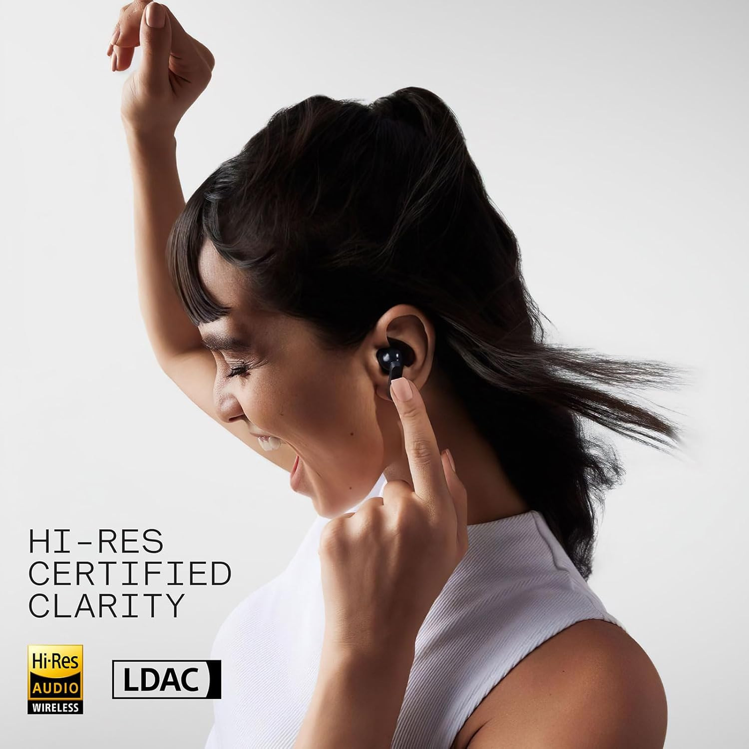 Auriculares Inalámbricos con Audio Hi-Res, LDAC, Cancelación Ruido 50 dB, 43H