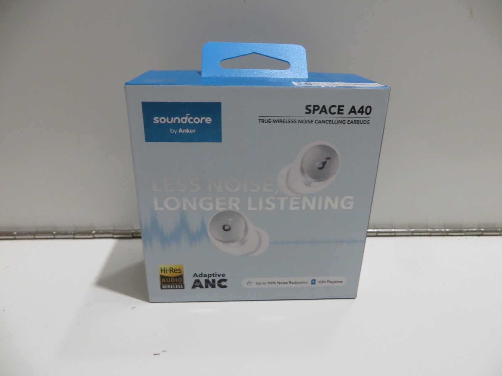 Soundcore Space A40 True Wireless Noise Cancelling Earbuds Hi-Res Audio – White