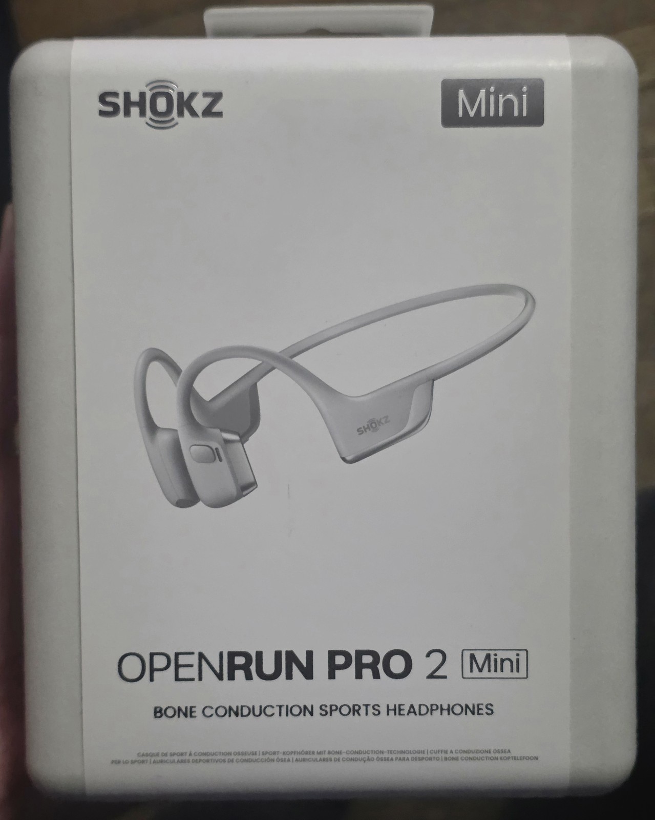 SHOKZ OpenRun Pro 2 Mini – SILVER – Bone Conduction Sport Headphones (SHOKZS821)
