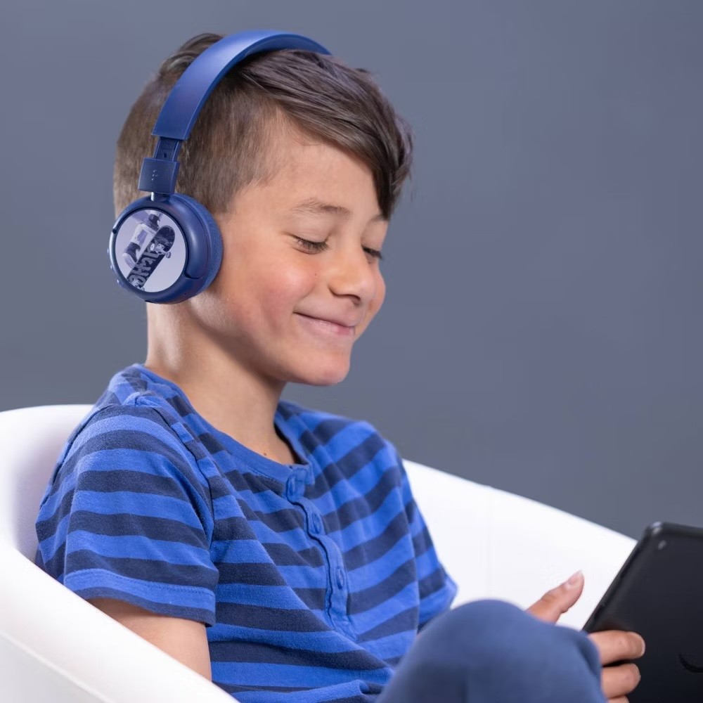 BuddyPhones POP Fun Foldable Bluetooth Wireless Kids Headphones with Microphone