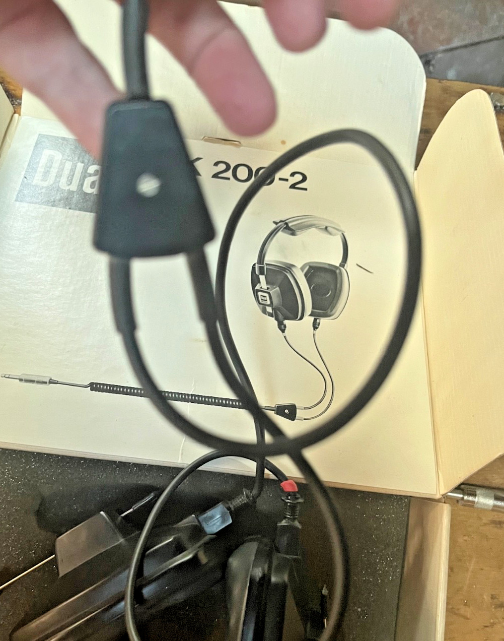 RARE Dual DK 200-2 headphones, in original box.