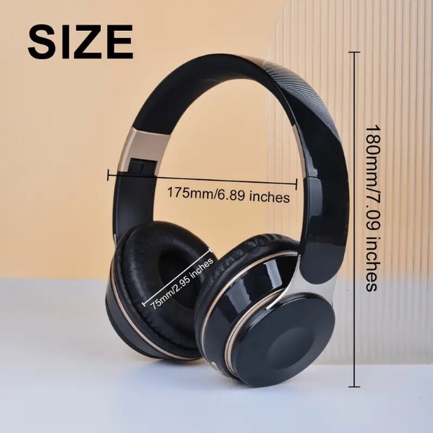 Brand New Wireless Headphones W/ Full Earmuffs, Hands-Free Calls, Music, Gaming