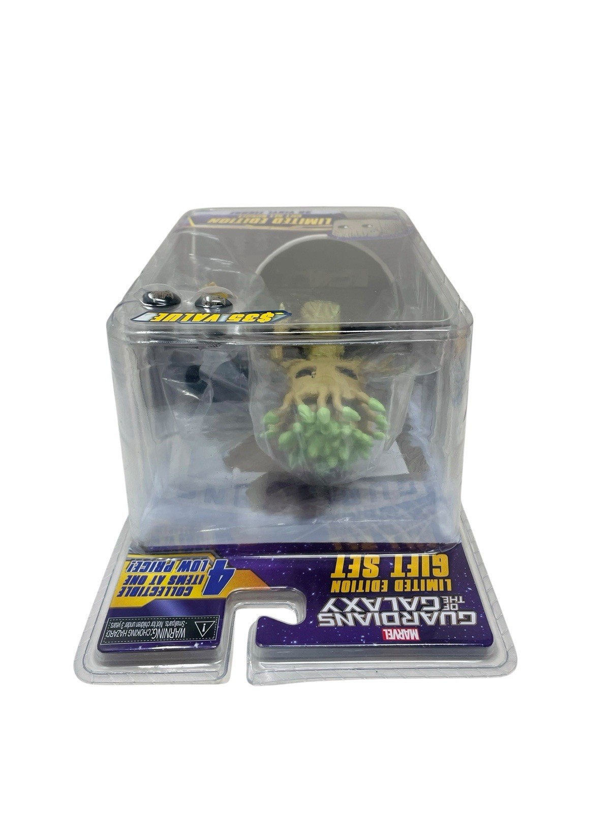 Marvel Guardians Of The Galaxy Vinyl Figure Groot Body Knocker Earbuds Gift Set