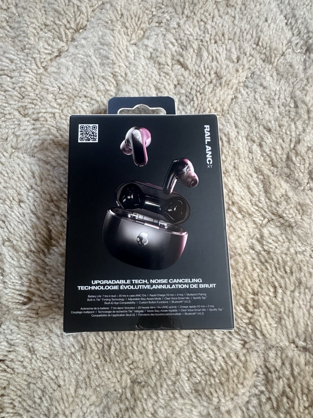 Skullcandy Rail ANC XT Wireless In-Ear Earbuds True Black, Noise Canceling