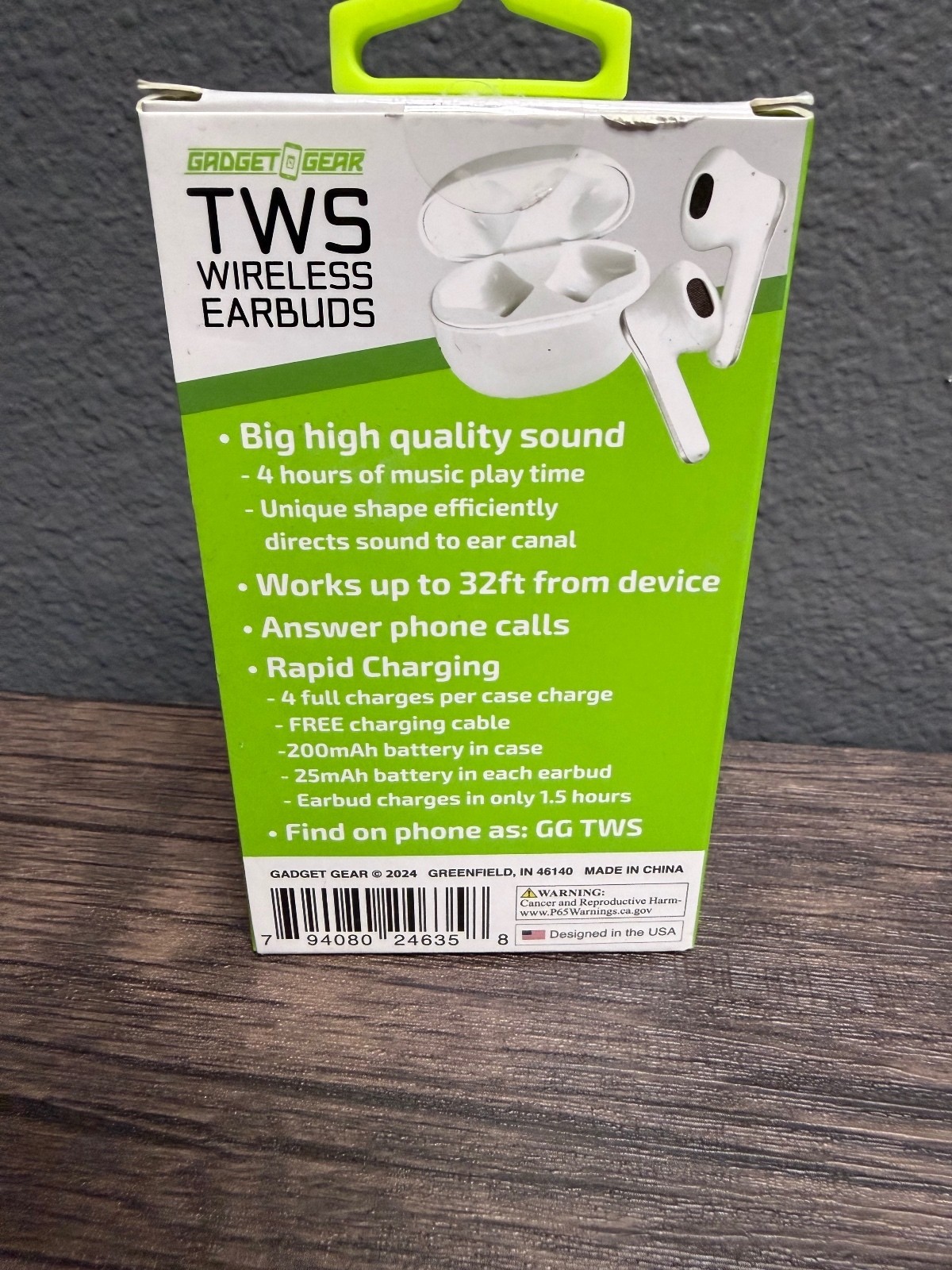 Gadget To Gear TWS Wireless Earbuds White Smart Touch Bluetooth Headphones New