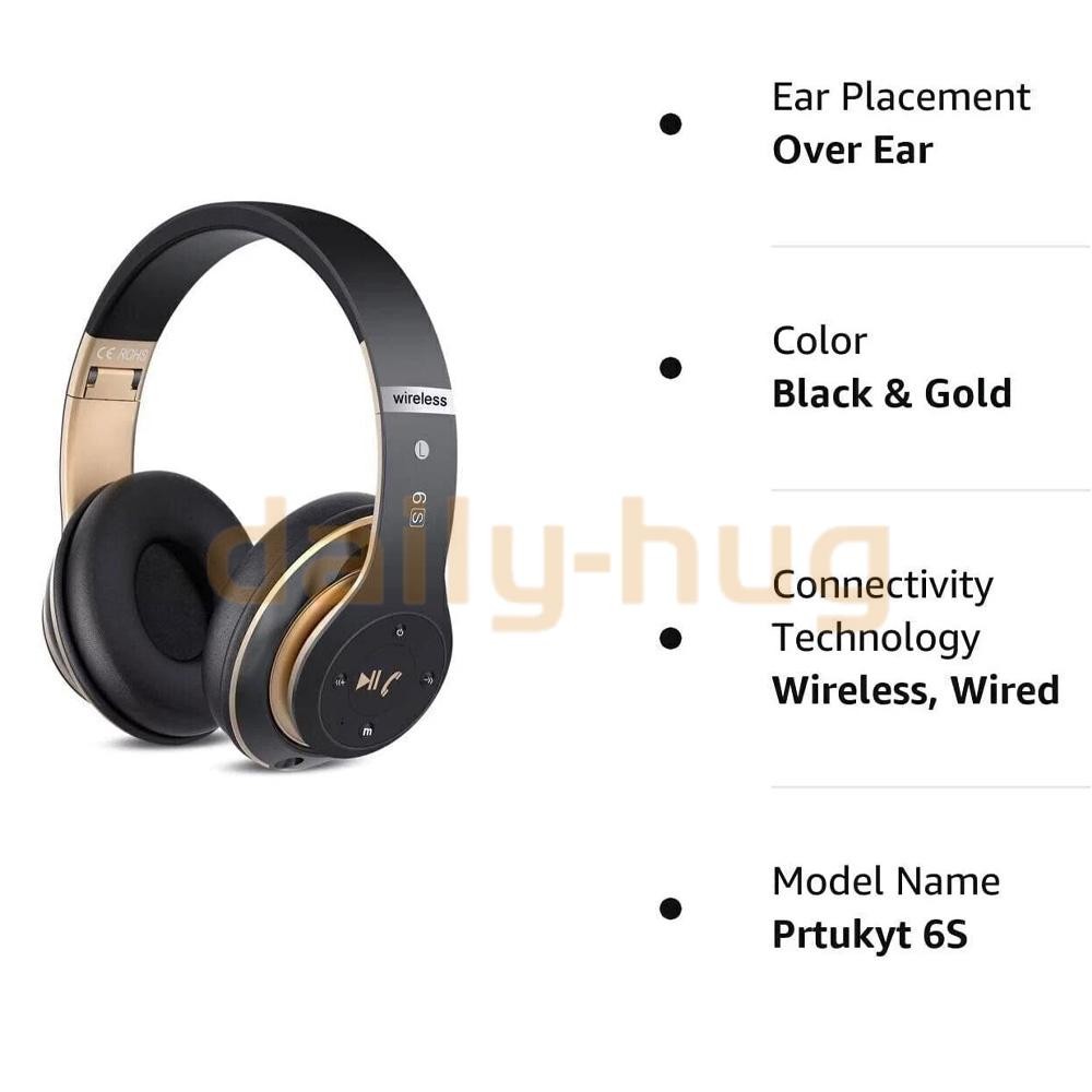 Wireless Headphones Bluetooth Noise Cancelling Stereo Earphones Over Ear Headset
