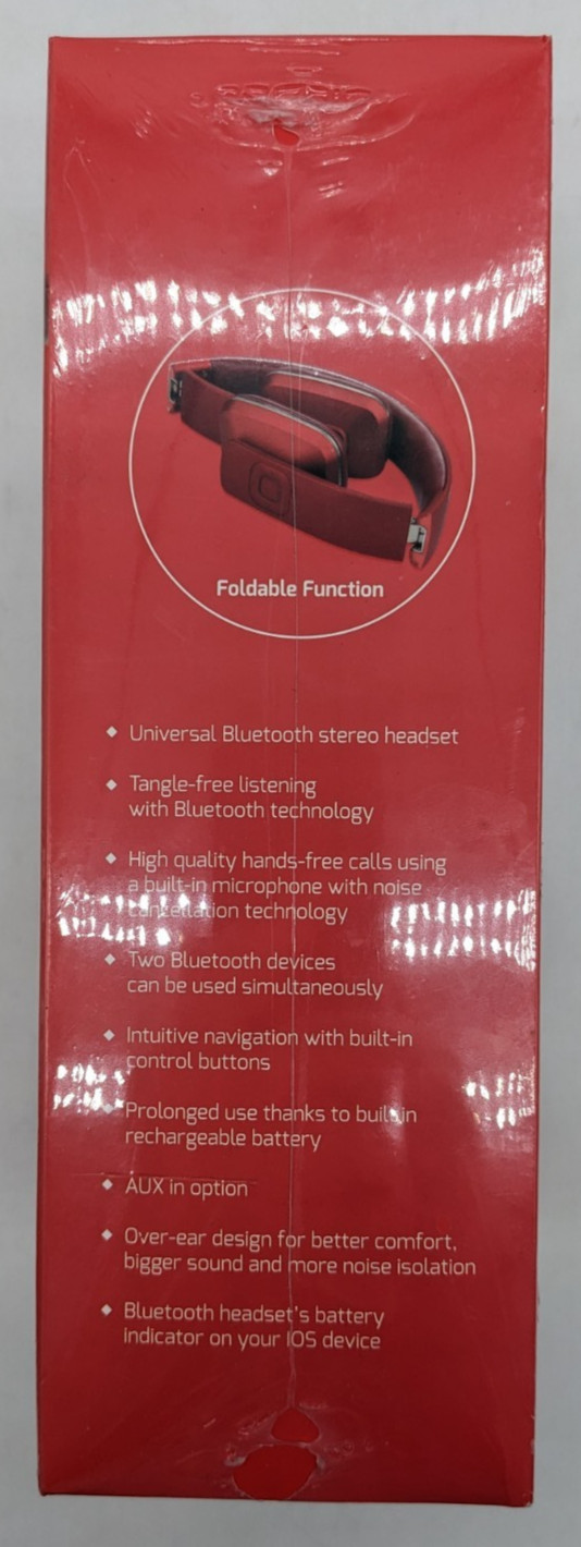 AiPro-200 Plus | Dual Bluetooth Stereo Headphones | Red | Sealed