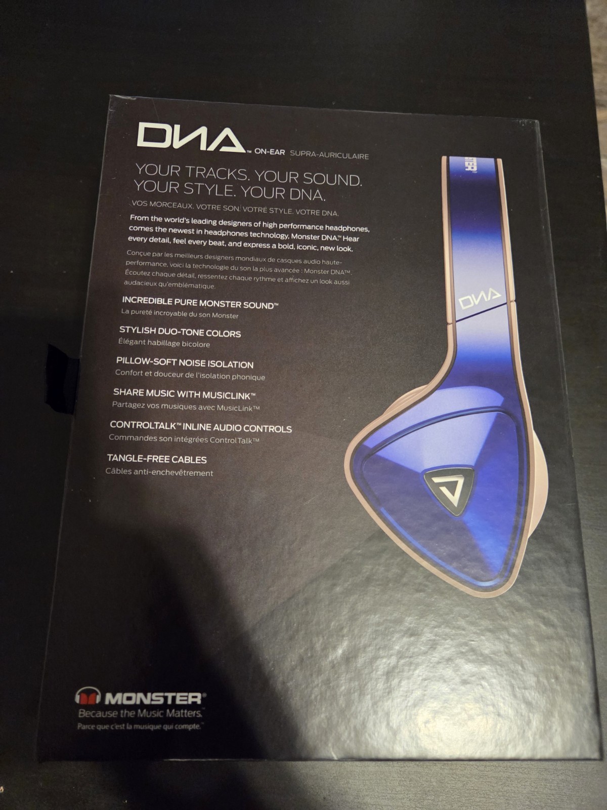 Monster DNA On-Ear Headphones Cobalt Blue Light Gray Bud Light Special Edition
