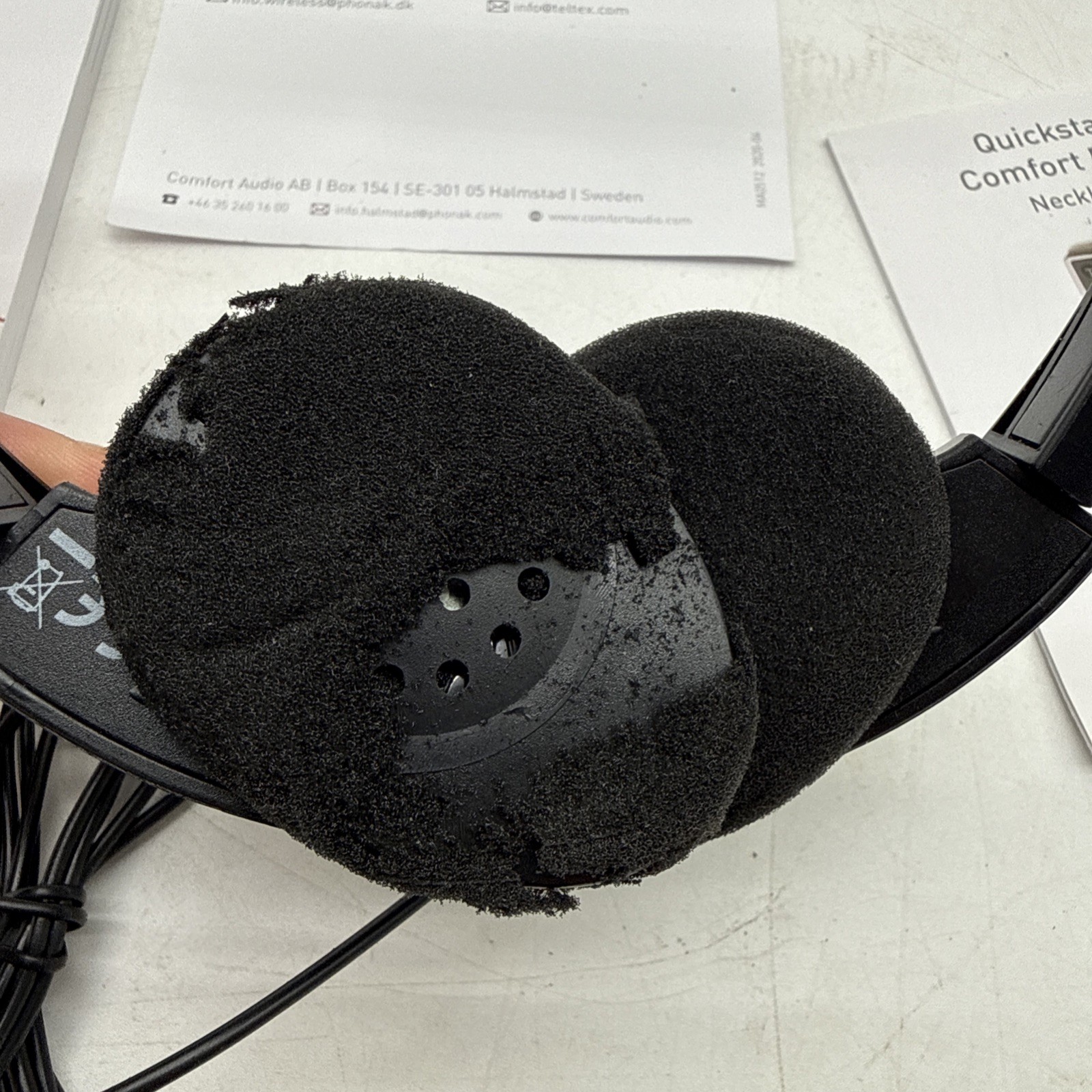 Comfort Audio Duett Personal Listener w/ Headphones & Earphones – Model 052-4110