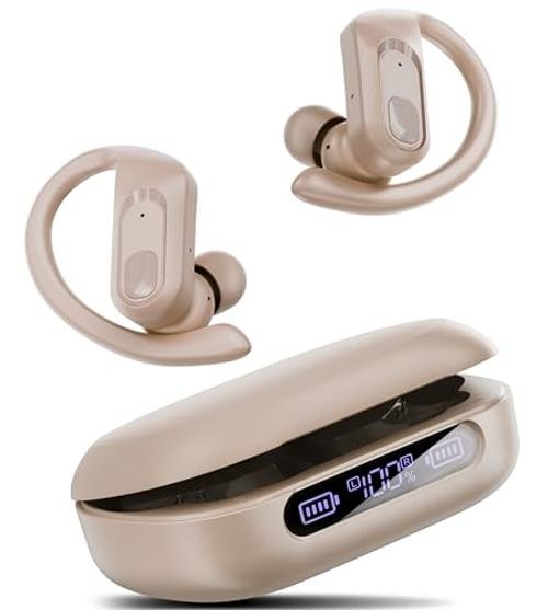 Active Noise Cancelling Wireless Earbuds Bluetooth Headphones Ear Off-white