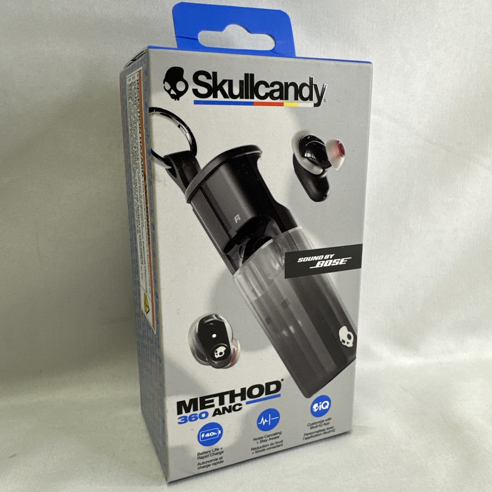 Skullcandy Method 360 ANC Wireless Earbuds, Sound by Bose – Black – SEALED